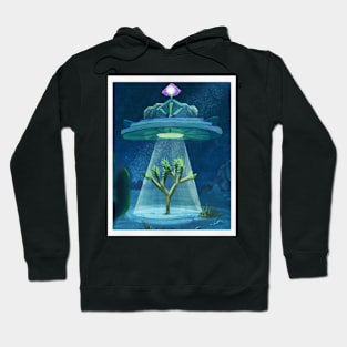 A Ship Sails the Desert at Night Hoodie